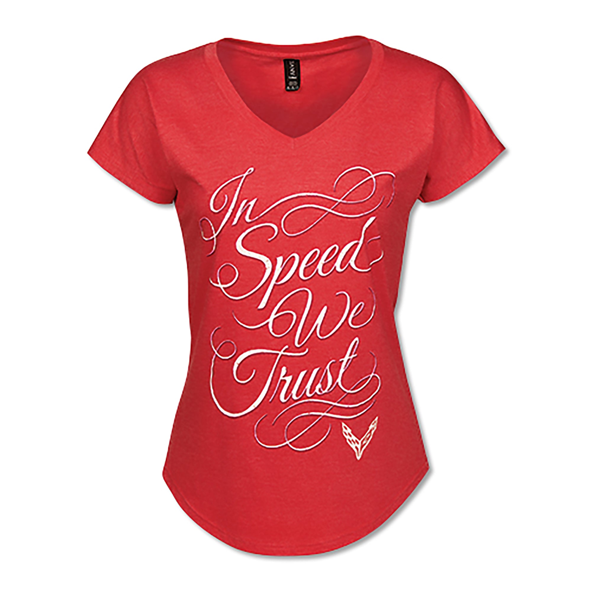 Ladies’ 2020 Corvette In Speed We Trust Tee - Vette1 - C8 Ladies' Tops