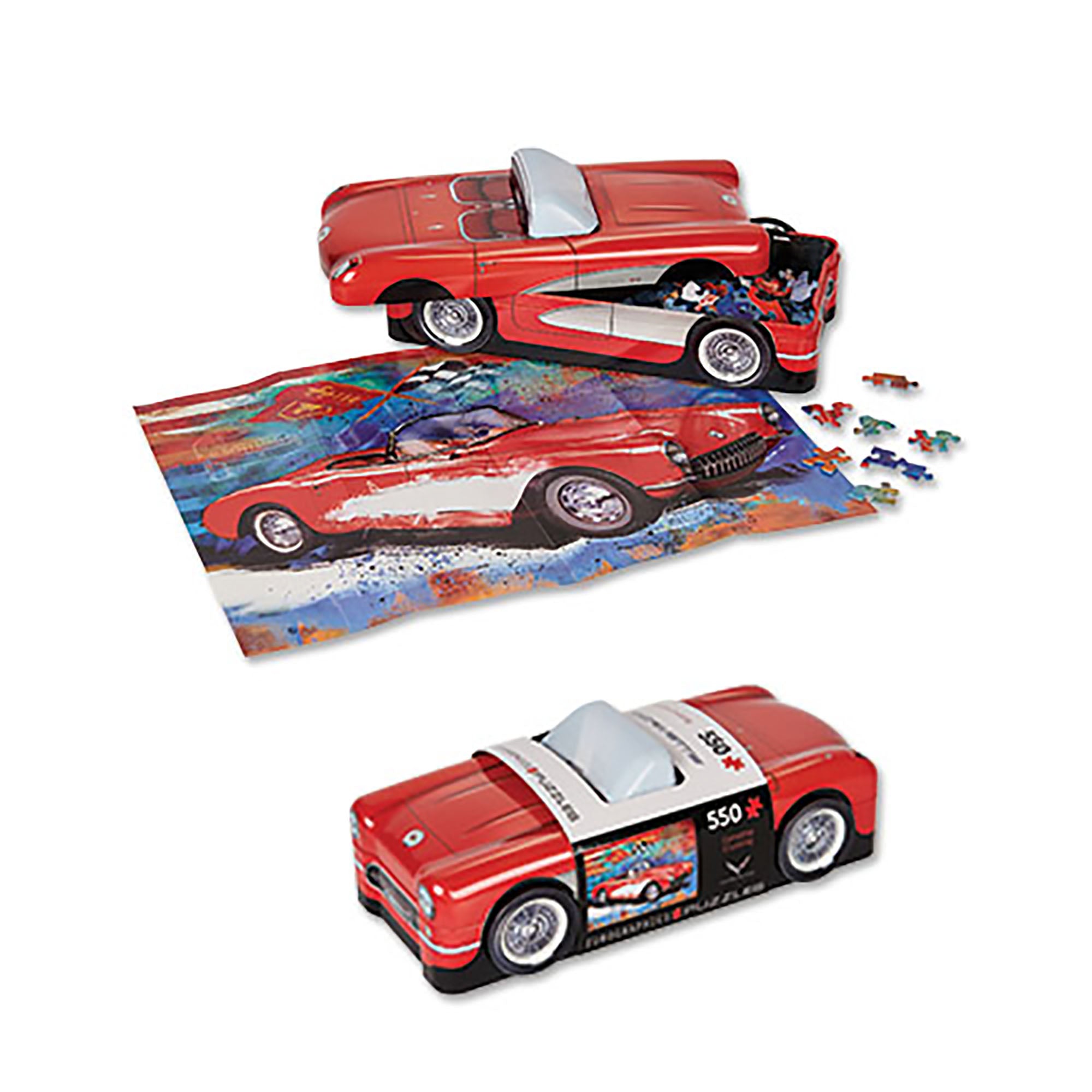 550 Piece Corvette Puzzle Tin - Vette1 - C1 Puzzles