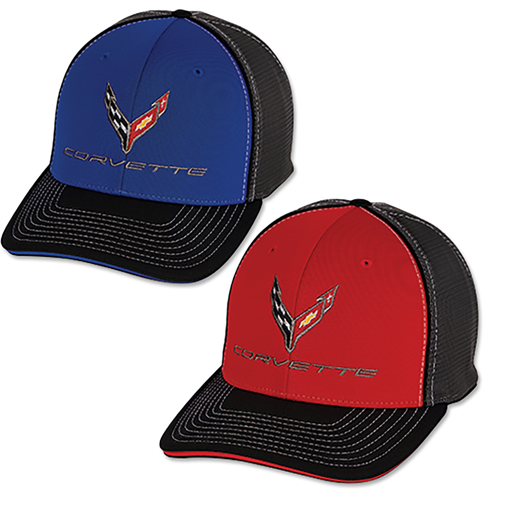 2020 Corvette Sandwich Bill Cap - Vette1 - C8 Hats & Caps