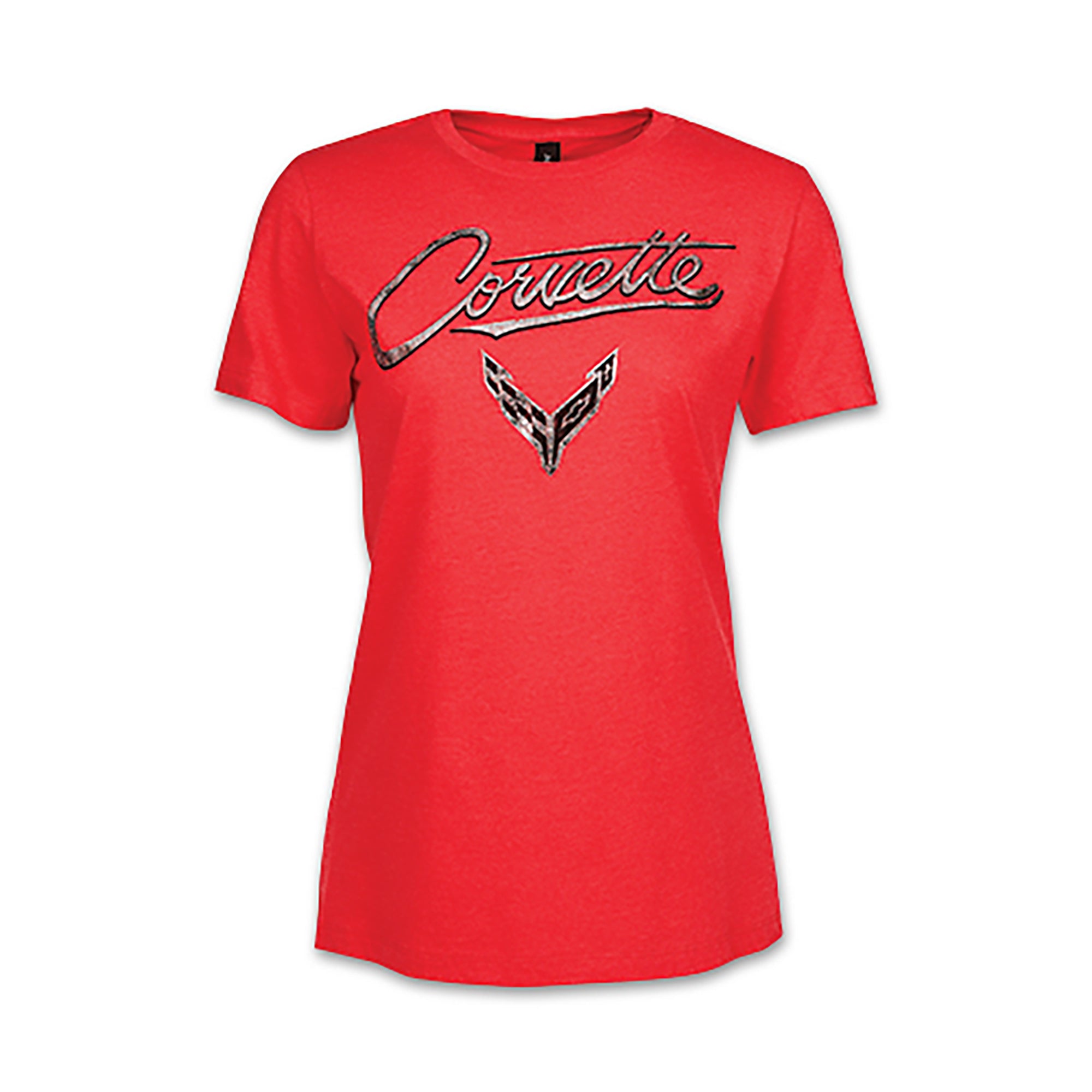 Ladies’ 2020 Corvette Foil Tee - Vette1 - C8 Ladies' Tops