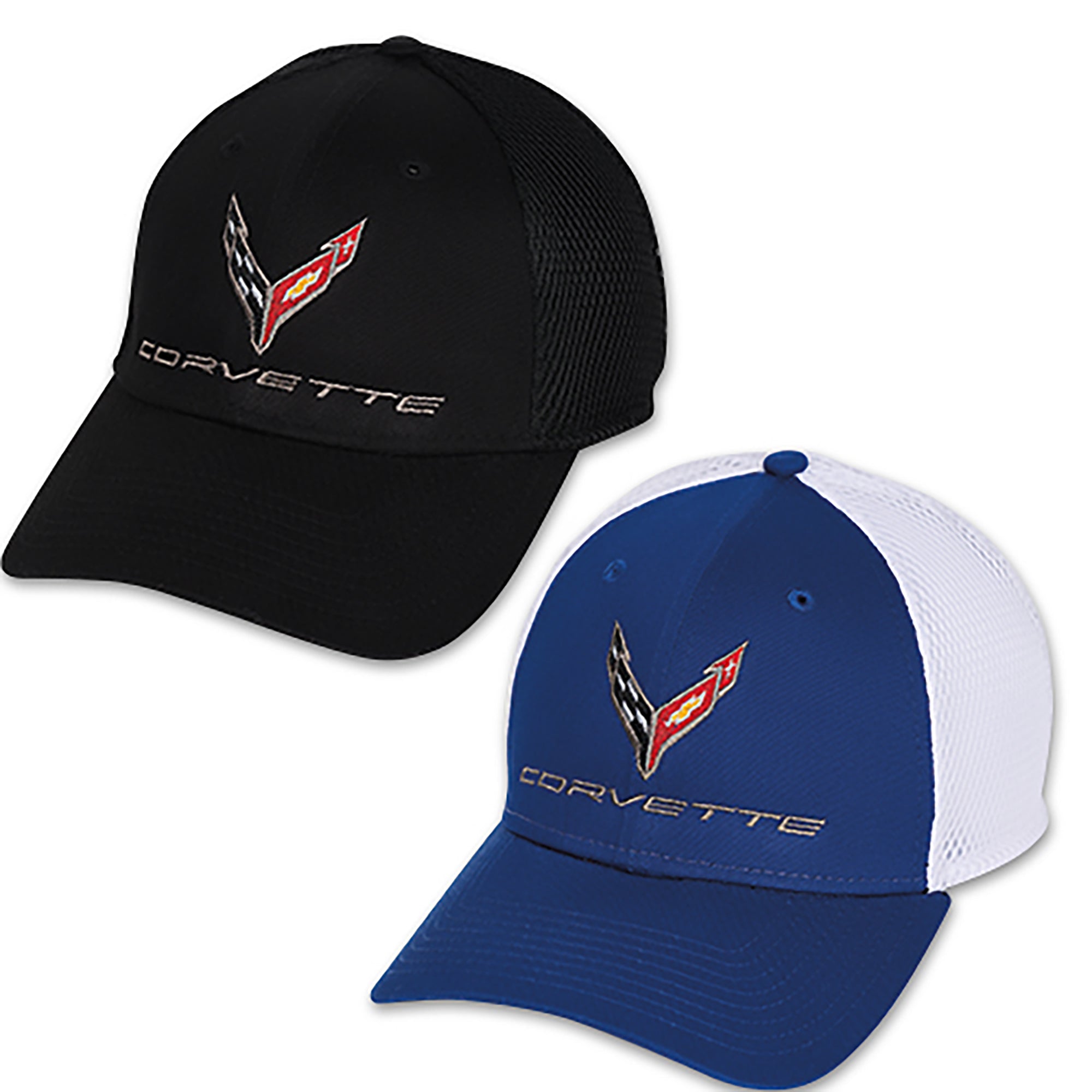 2020 Corvette Mesh Flexfit Cap - Vette1 - C8 Hats & Caps