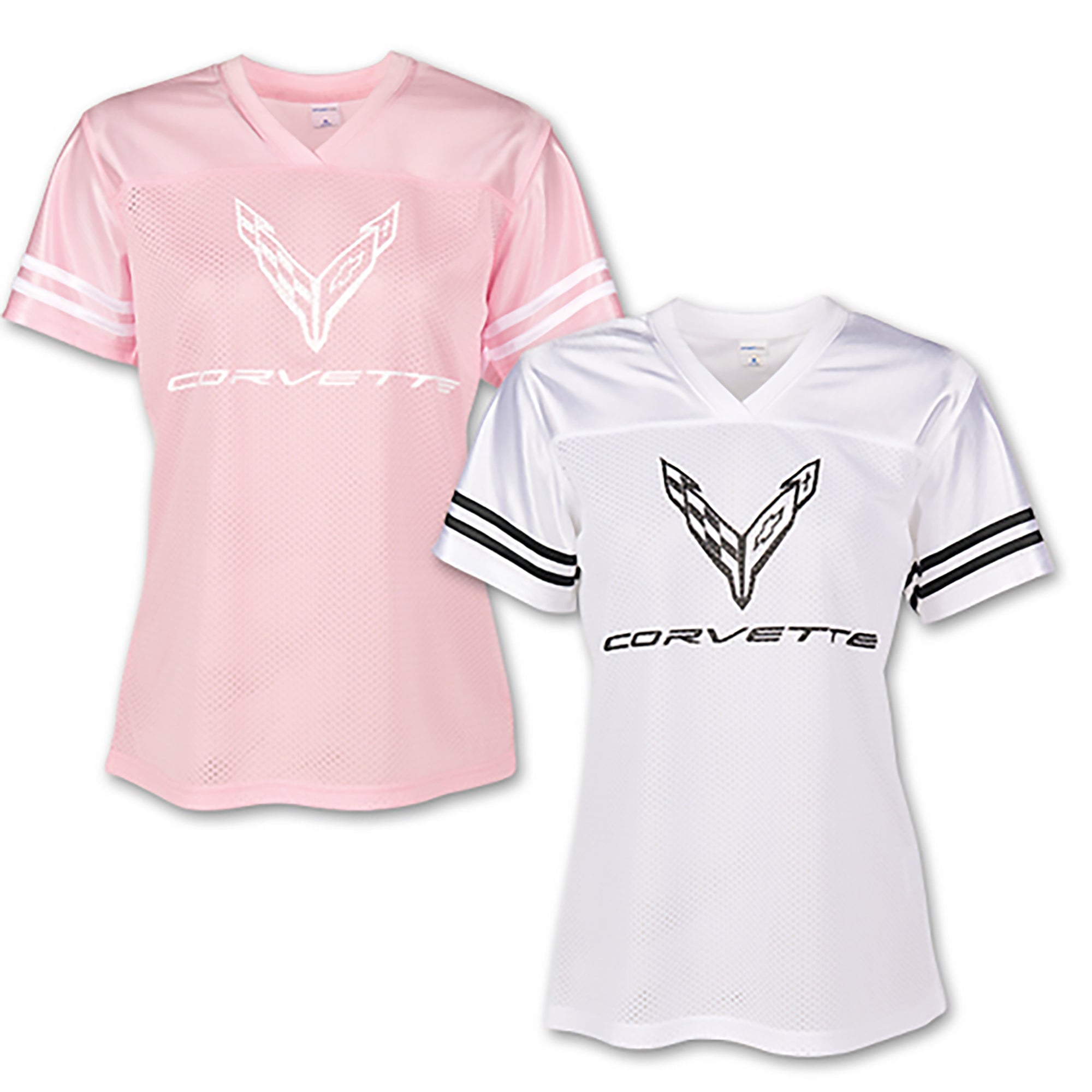 Ladies' 2020 Corvette Football Jersey - Vette1 - C8 Ladies' Tops