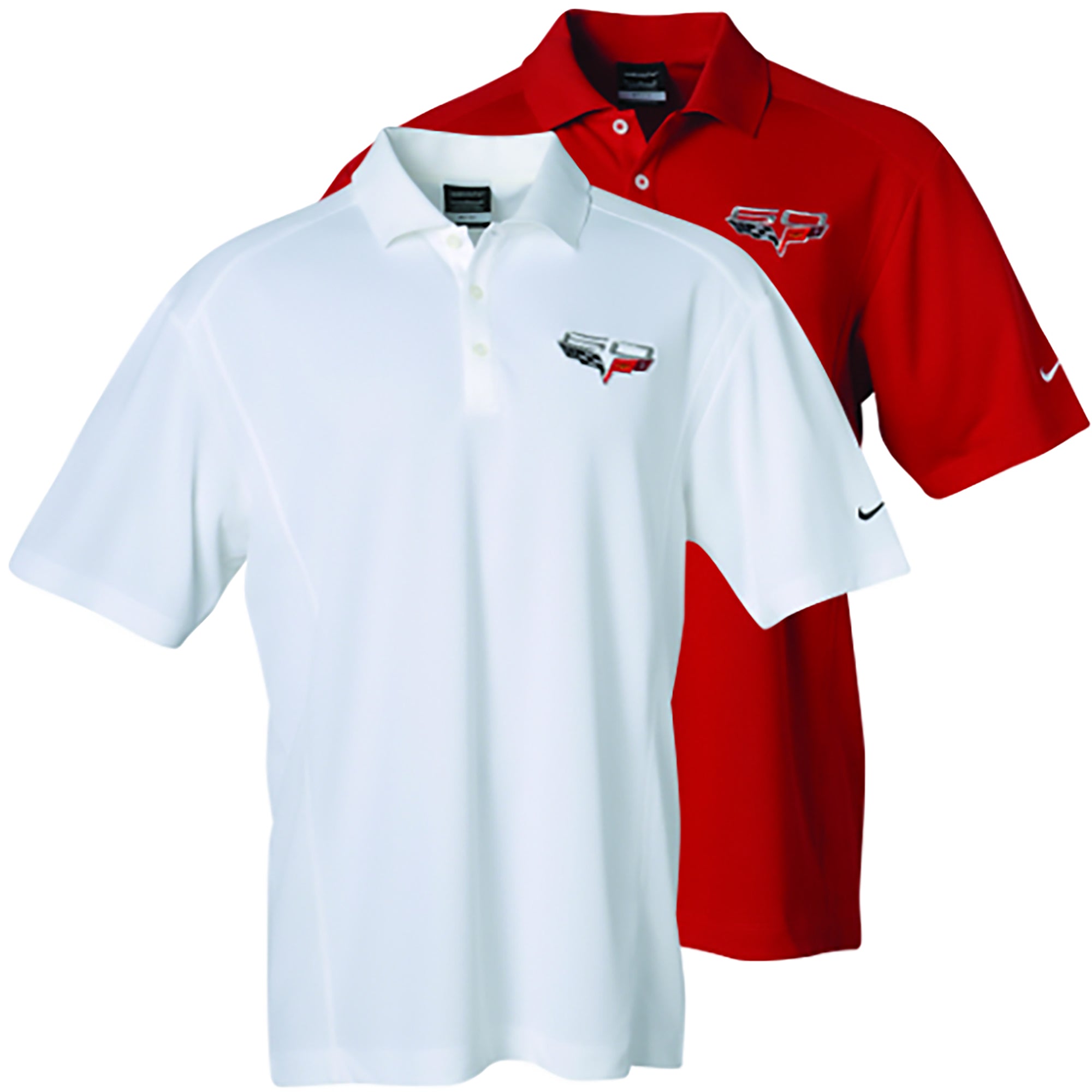 60th Anniversary Corvette Nike Dri-fit Polo - Vette1 - C6 Men's Polo Shirts