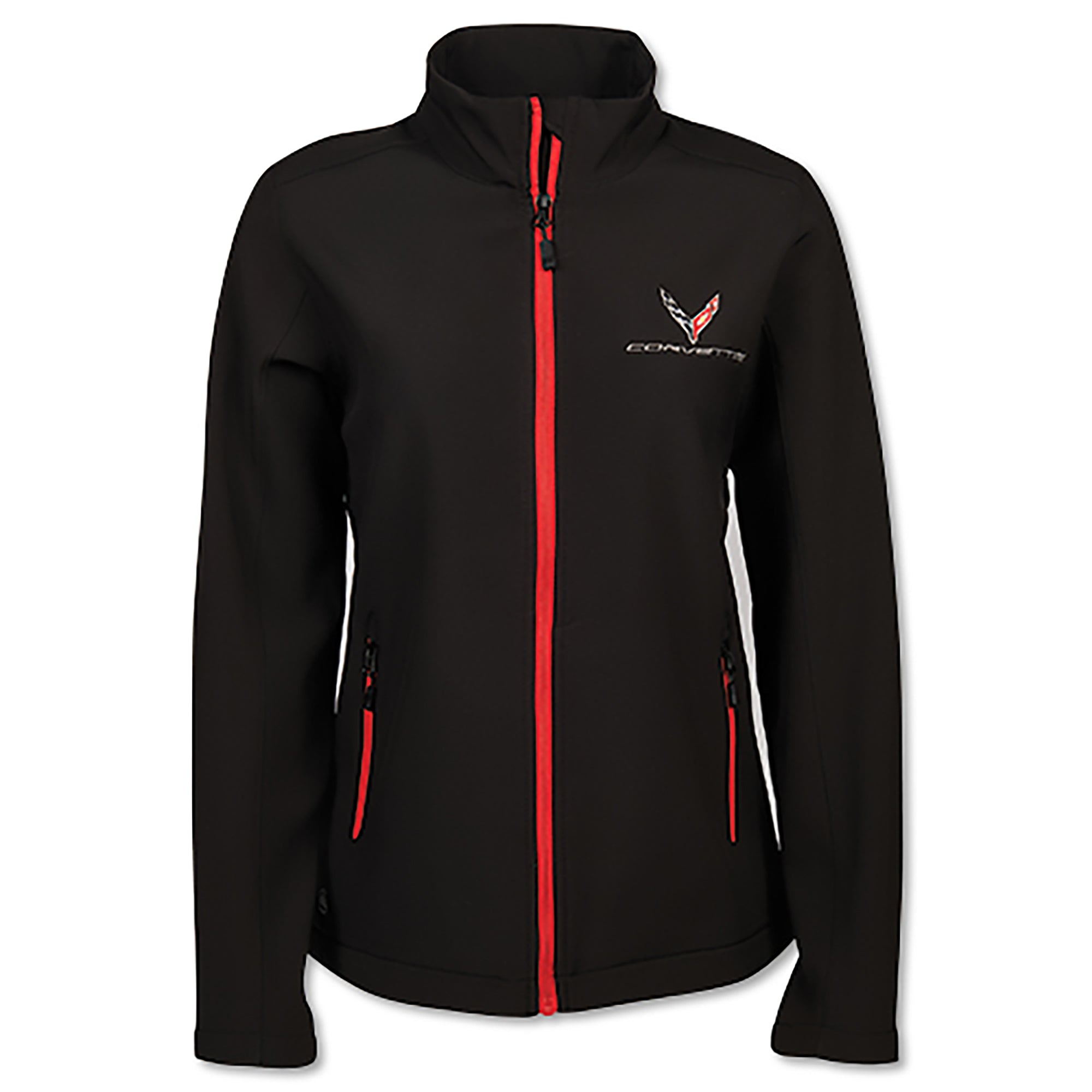 Ladies' 2020 Corvette Matrix Soft Shell Jacket - Vette1 - C8 Ladies' Outerwear