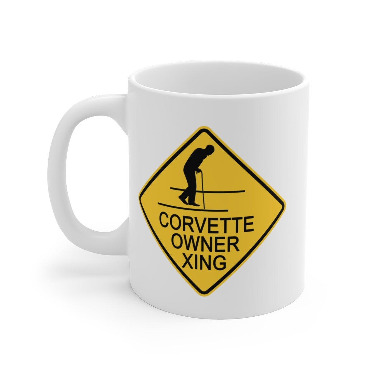 Corvette Owner Crossing Coffee Mug 11oz, 15oz, 20oz - Vette1 - Misc. Coffee Mugs