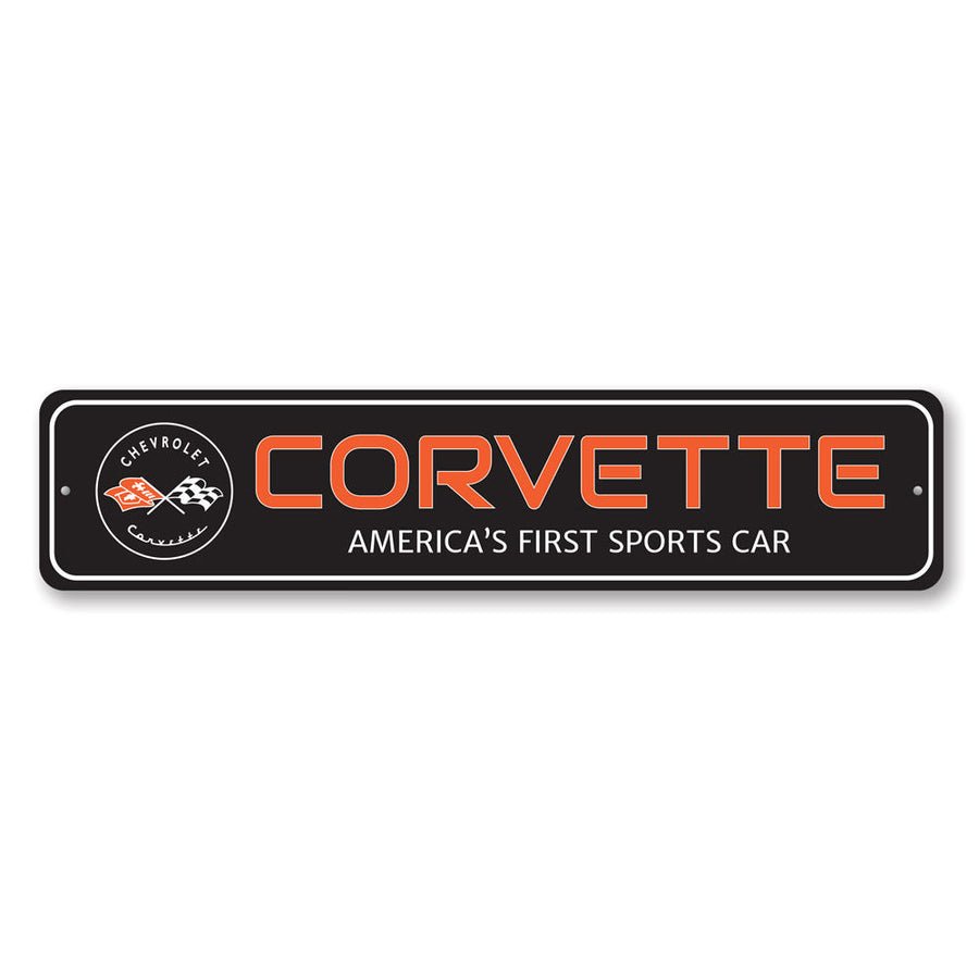 Corvette C1 America's First Sports Car Sign - Vette1 - C1 Metal Signs