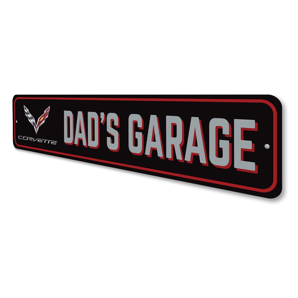 Dads Corvette C7 Garage Sign - Vette1 - C7 Socks