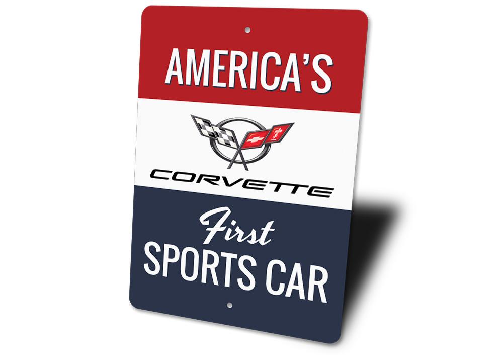 Corvette C5 Americas First Sports Car Sign - Vette1 - C5 Signs