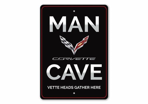 Corvette C7 Man Cave Sign - Vette1 - C7 Signs