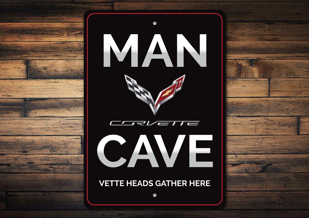 Corvette C7 Man Cave Sign - Vette1 - C7 Signs