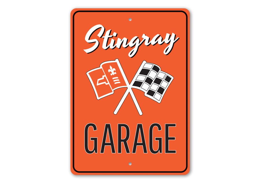 Stingray C2 Garage Sign - Vette1 - C2 Metal Signs