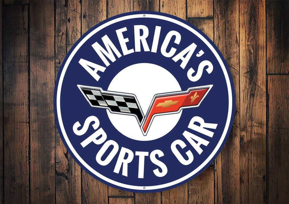 America's Sports Car - C6 Corvette Sign - Vette1 - C6 Signs