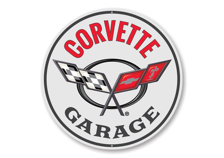 Corvette C5 Garage Sign - Vette1 - C5 Metal Signs