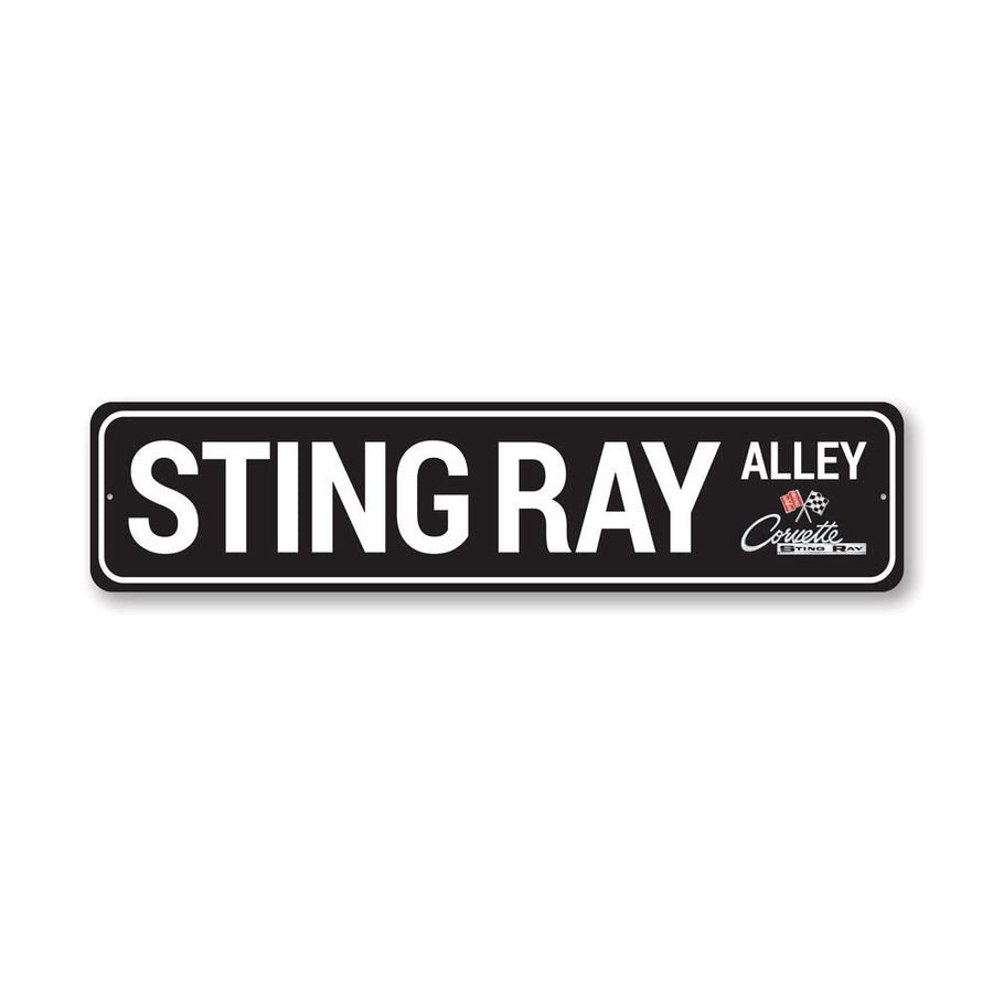 Stingray Alley Corvette C2 Street Sign - Vette1 - C2 Metal signs