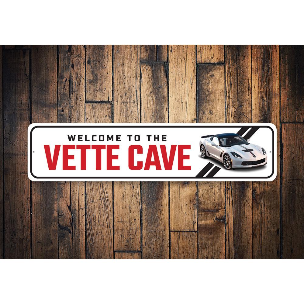 Vette Cave Chevy Corvette C7 Sign - Vette1 - C7 Signs