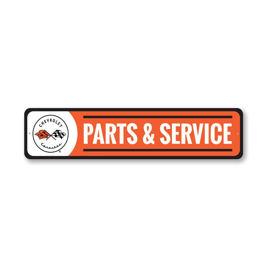 Corvette C1 Parts & Service Sign - Vette1 - C1 Metal Signs