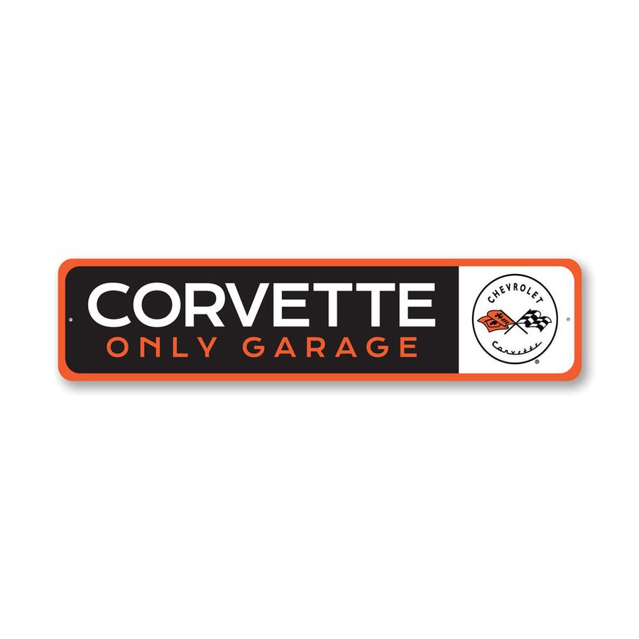 Corvette Only C1 Garage Sign - Vette1 - C1 Metal Signs