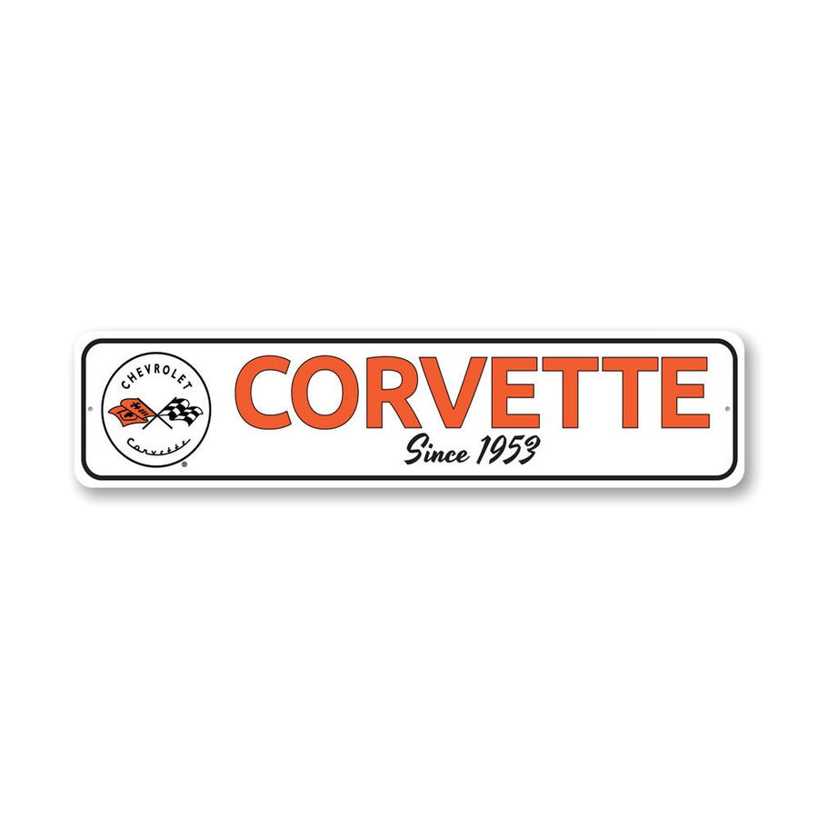 Corvette C1 Logo Sign - Vette1 - C1 Metal Signs