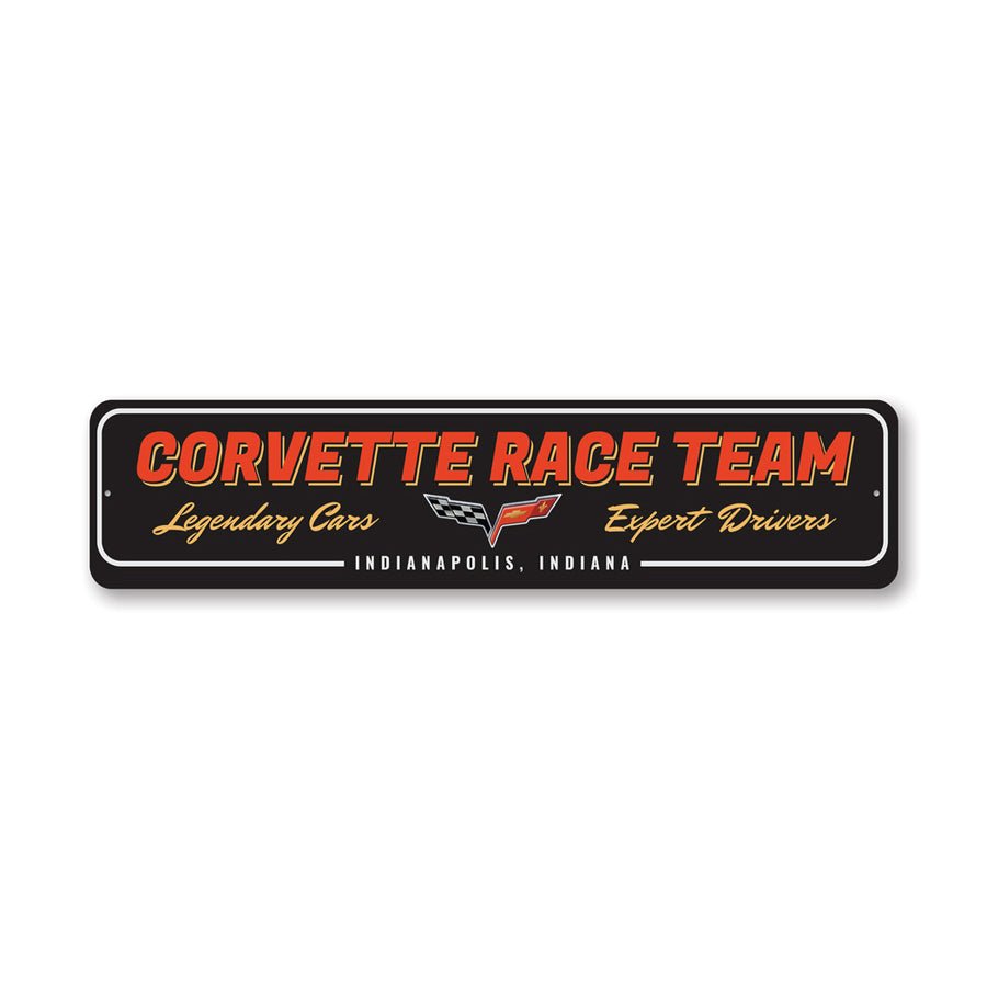 Corvette C6 Race Team Sign - Vette1 - C6 Metal Signs