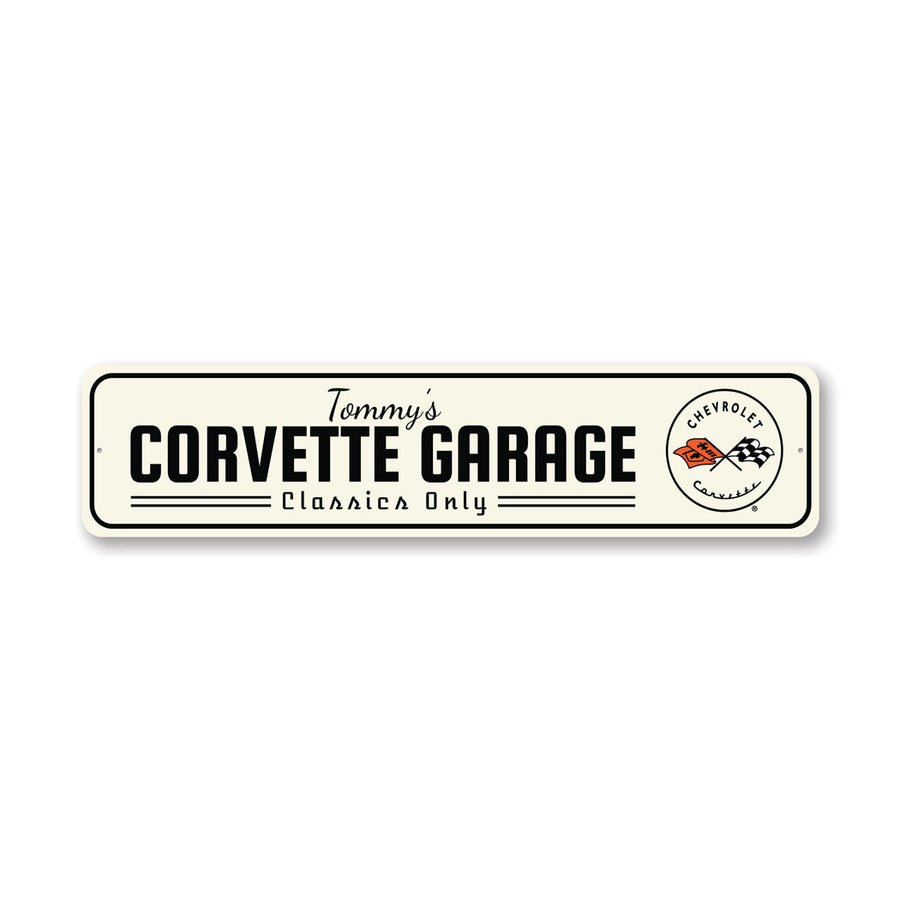 Corvette C1 Garage Classics Only Sign - Vette1 - C1 Metal Signs