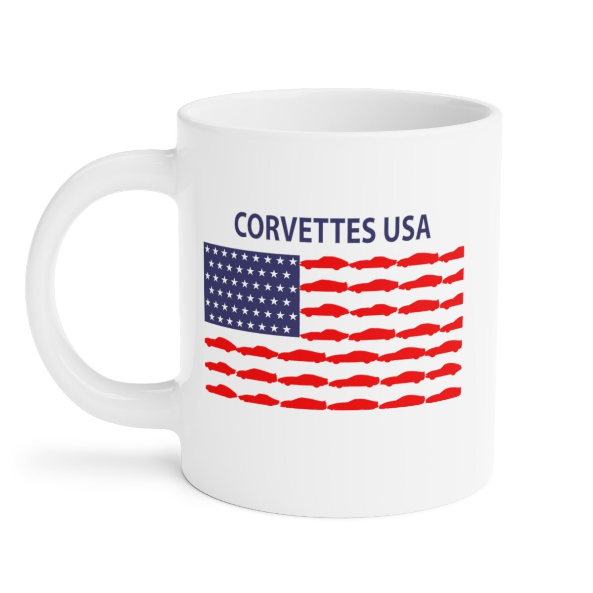 Corvette USA Flag Coffee Mug 11oz, 15oz, 20oz - Vette1 - Misc. Coffee Mugs