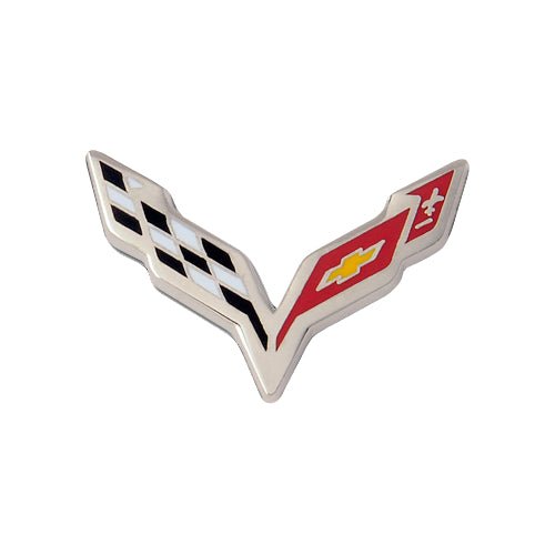 Corvette C7 Men's Lapel Flag Pin - Vette1 - C7 Lapel Pins