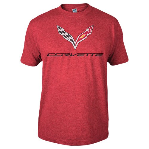 Corvette C7 Men's Heather Tee - Vette1 - C7 Men's T-Shirts