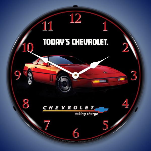 1974 C3 Corvette 14” Backlit LED Clock - Vette1 - C3 Clocks