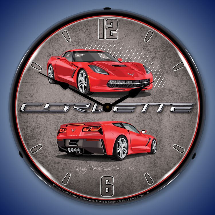 C7 Corvette Torch Red - Vette1 - C7 Clocks