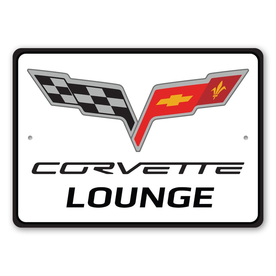 Corvette C6 Lounge Sign - Vette1 - C6 Metal Signs