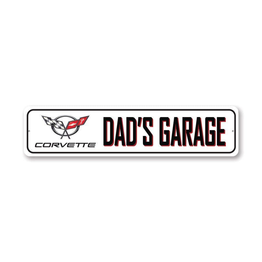 Dad's C5 Corvette Garage Sign - Vette1 - C5 Metal Signs