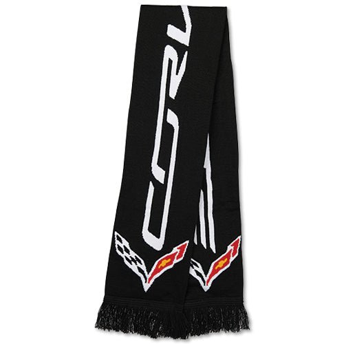 C7 Corvette Logo Knitted Scarf - Vette1 - C7 Scarves