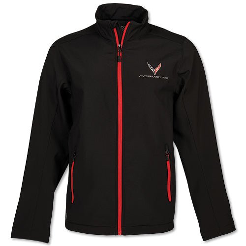 Corvette C8 Men's Matrix Soft Shell Jacket - Vette1 - C8 Men's Outerwear