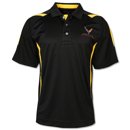 Corvette C8 Racing Pegasus Polo Shirt - Vette1 - C8 Men's Polo Shirts