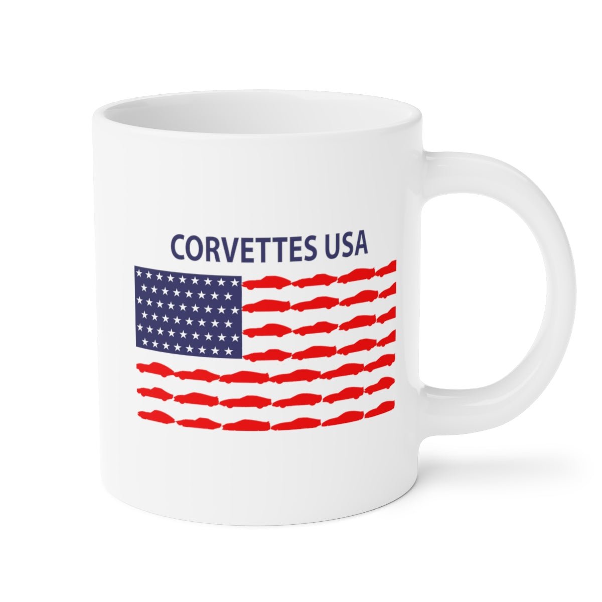 Corvette USA Flag Coffee Mug 11oz, 15oz, 20oz - Vette1 - Misc. Coffee Mugs