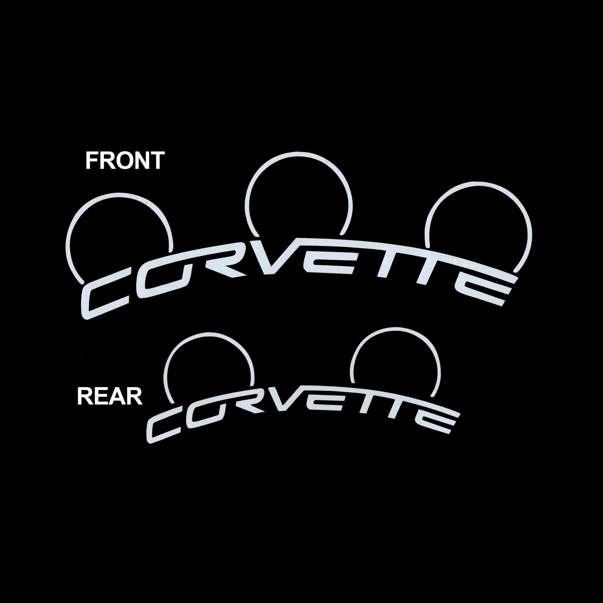 Corvette C6 Z06 Brake Caliper Decals - High Temperature - Vette1 - Caliper Decals