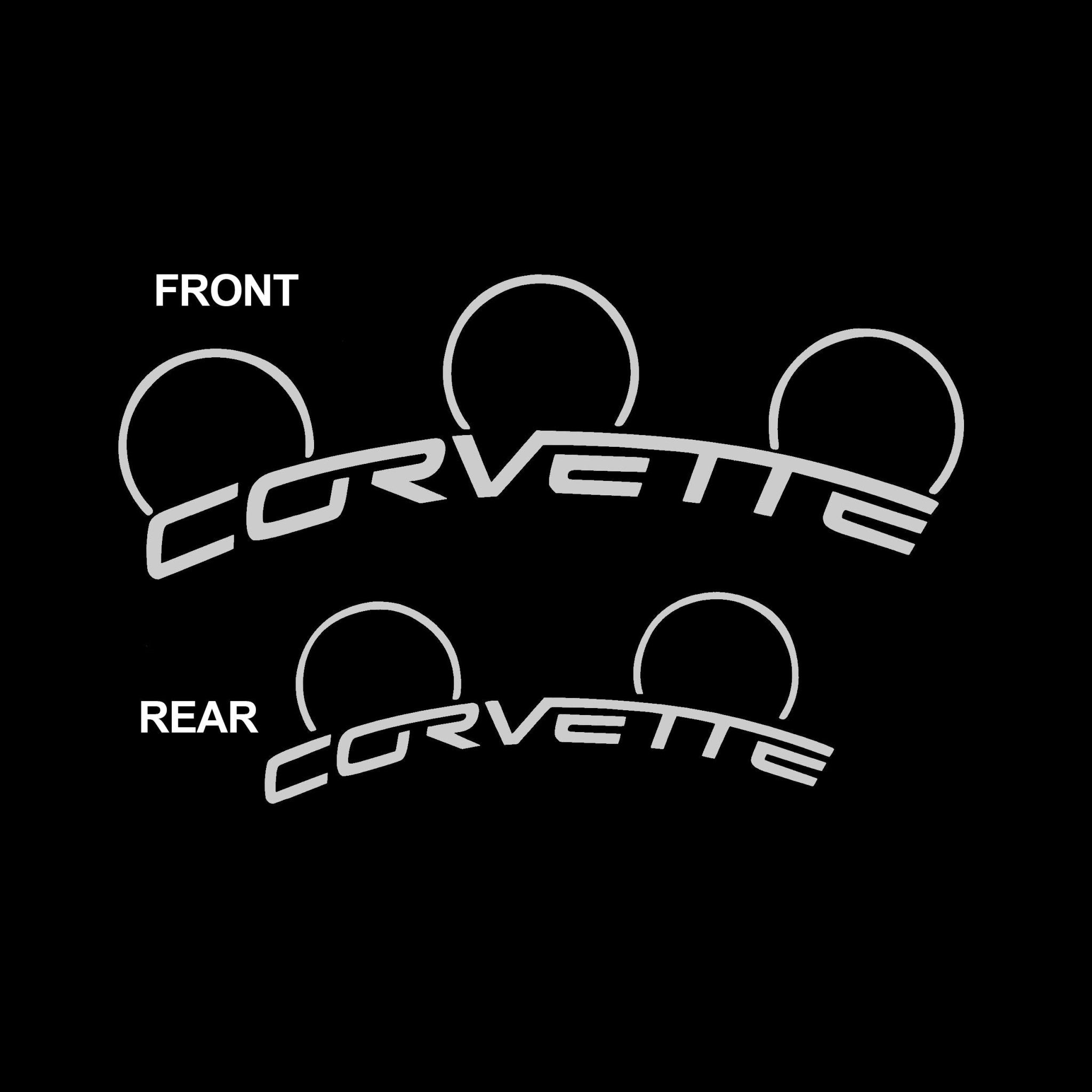 Corvette C6 Z06 Brake Caliper Decals - High Temperature - Vette1 - Caliper Decals