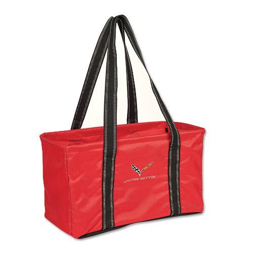 Corvette C7 Large Utility Tote Bag - Red - Vette1 - C7 Bags & Totes