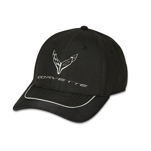Corvette C8 Metallic Chrome Emblem Cap - Vette1 - C8 Hats & Caps