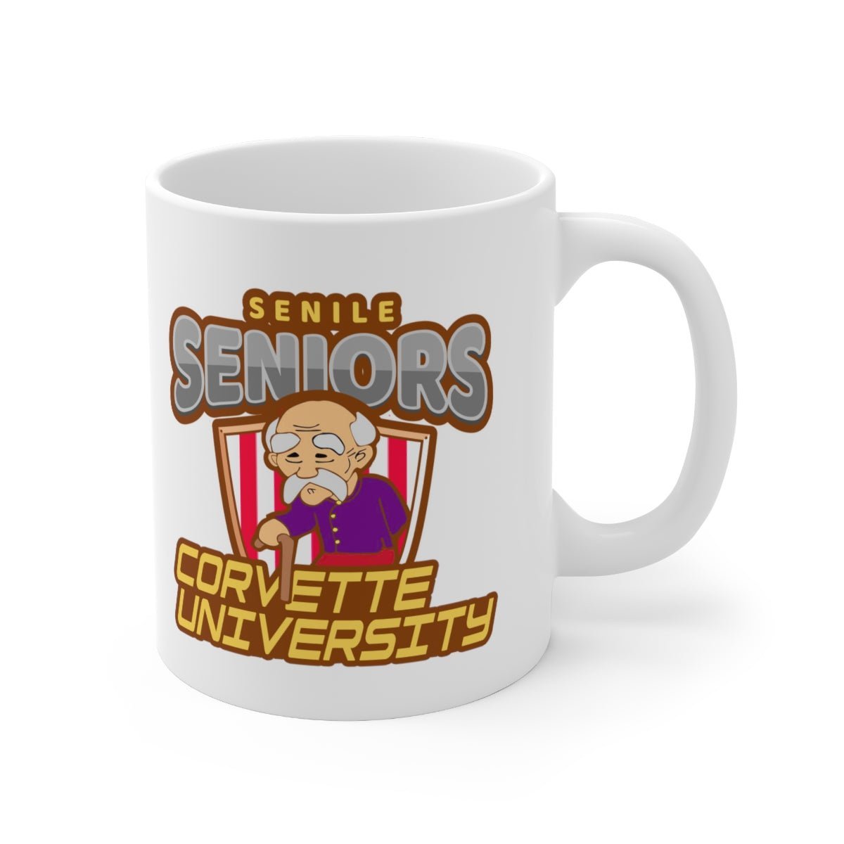 Corvette University Ceramic Coffee Mug 11oz - Vette1 - Corvette U Coffee Mugs