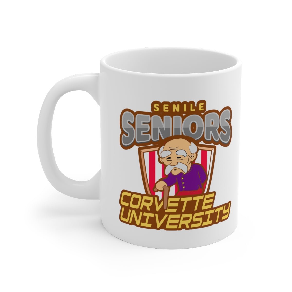 Corvette University Ceramic Coffee Mug 11oz - Vette1 - Corvette U Coffee Mugs