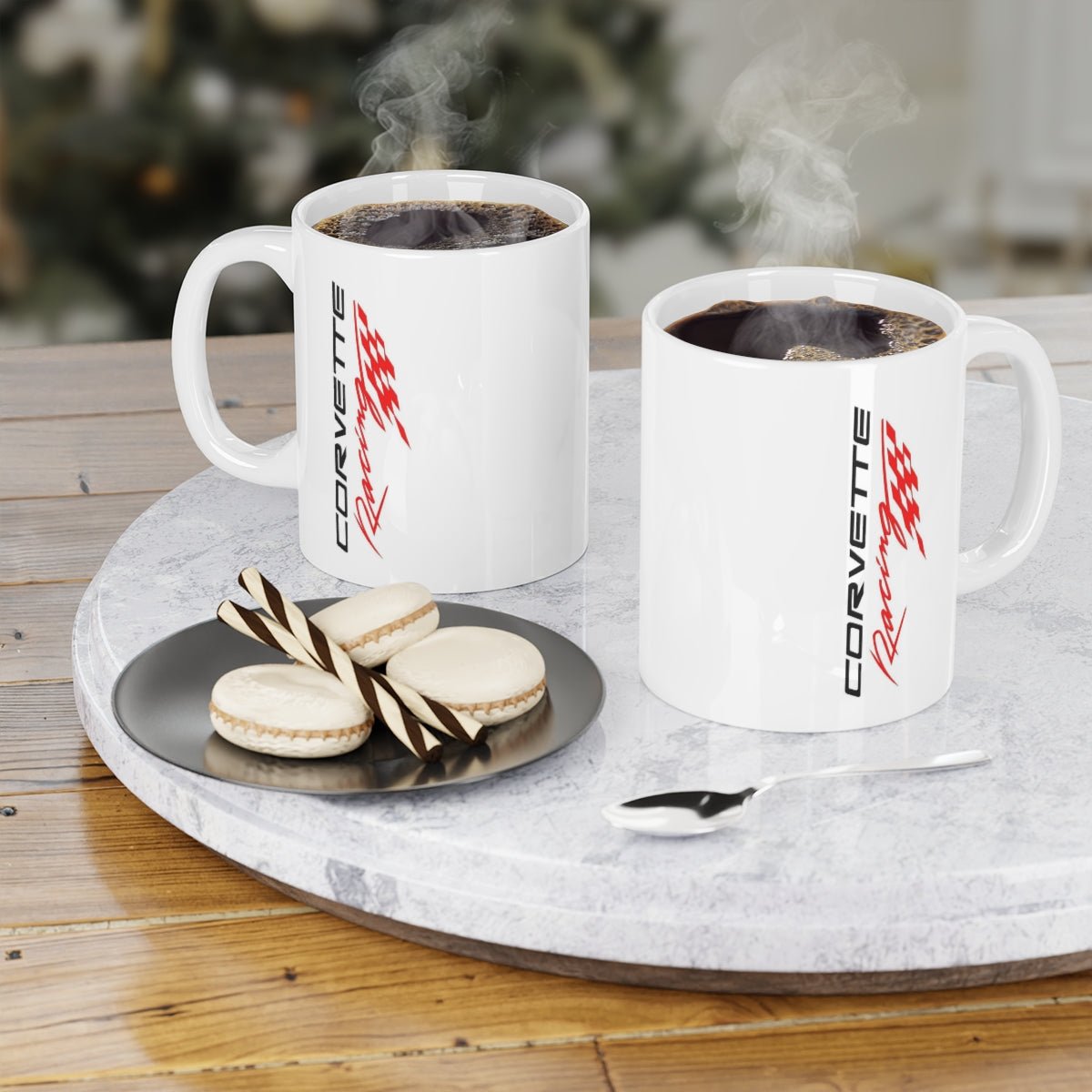 Corvette Racing White Ceramic Coffee Mug 11oz, 15oz, 20oz - Vette1 -