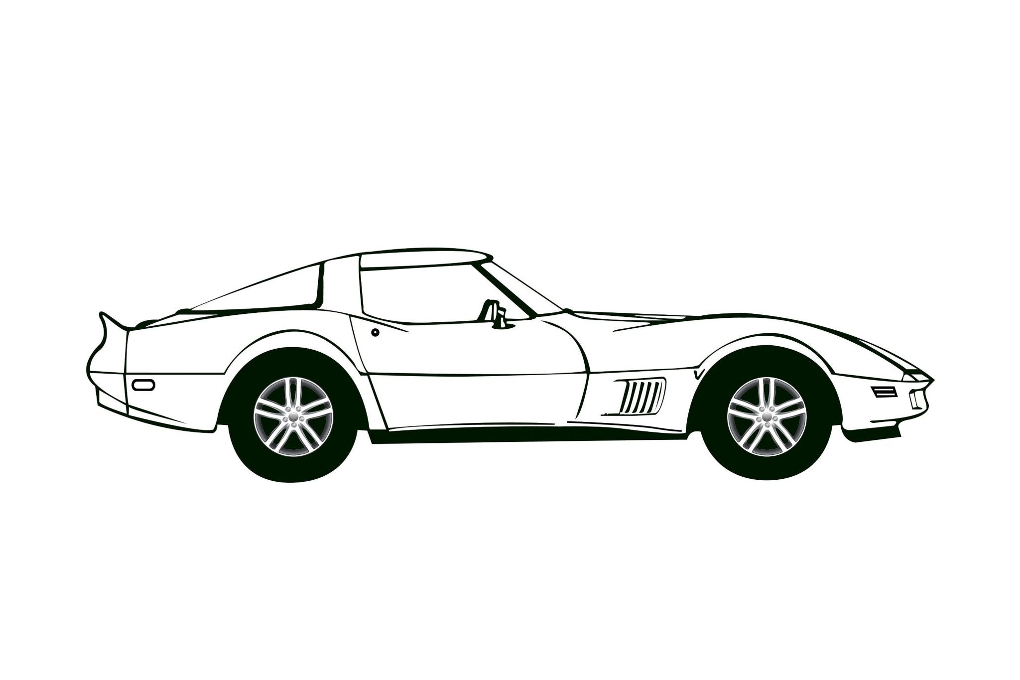 Corvette C3 Instant Download, Vector, Car, Emblem, SVG, Cut File, Print, Digital, Scrapbooking, Cameo, Cricut - Vette1 - C3 Downloads