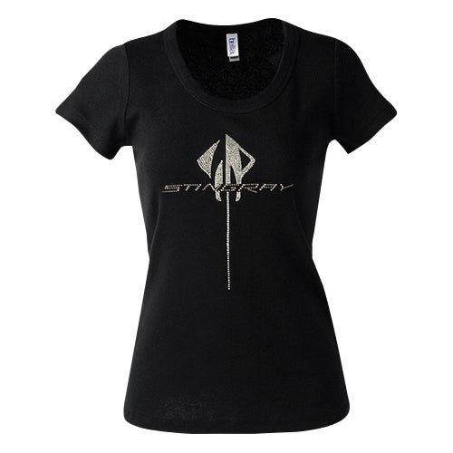 Ladies Corvette C7/C8 Stingray Rhinestone T-Shirt - Vette1 - C7 Ladies' Tops