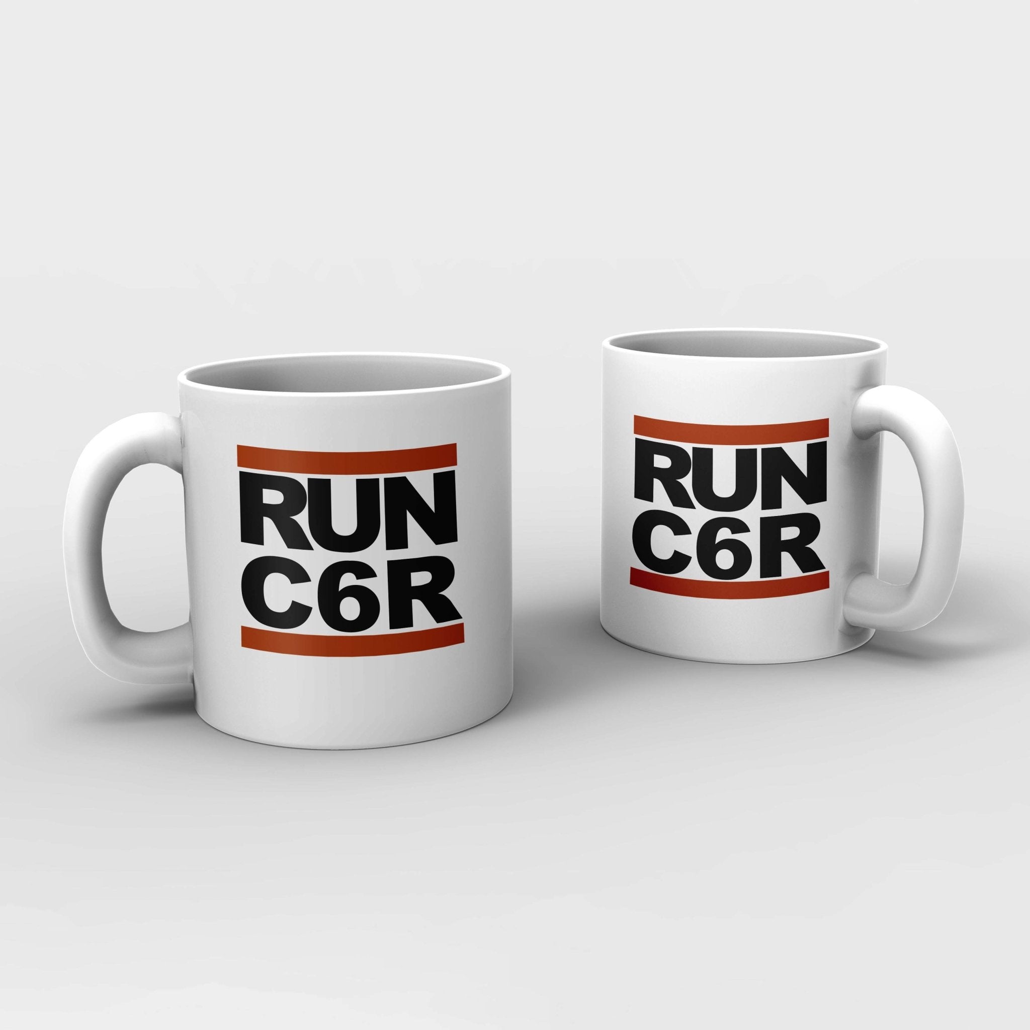 "RUN Corvette" Ceramic Coffee Mug - Personalization Available, 11 oz. - Vette1 - Misc. Coffee Mugs